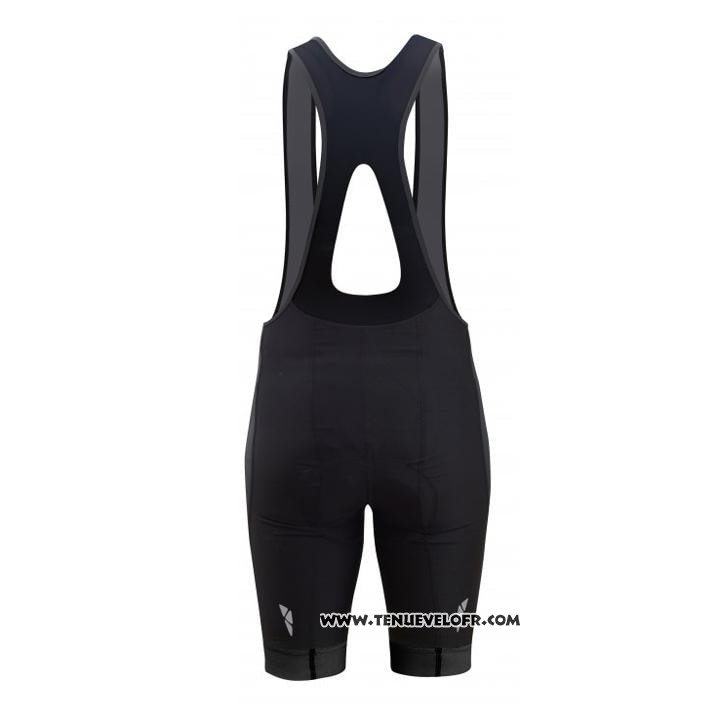 2020 Maillot Cyclisme One Way Noir Jaune Manches Courtes et Cuissard